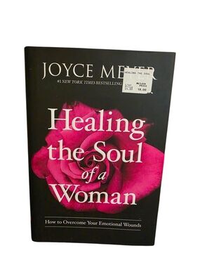 "Healing the Soul of a Woman" by Joyce Meyer - Black & Fuchsia Cover